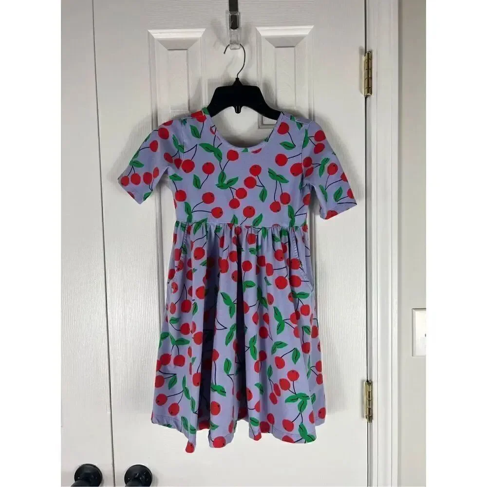Hanna Andersson Girls Cherry Dress Size 130 US 8